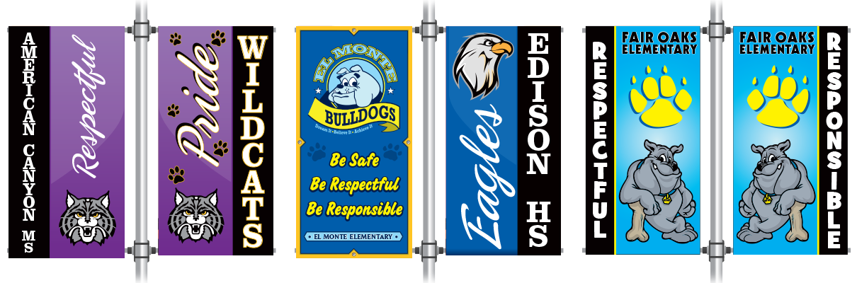 PBIS Pole Banners -  Single or Twin