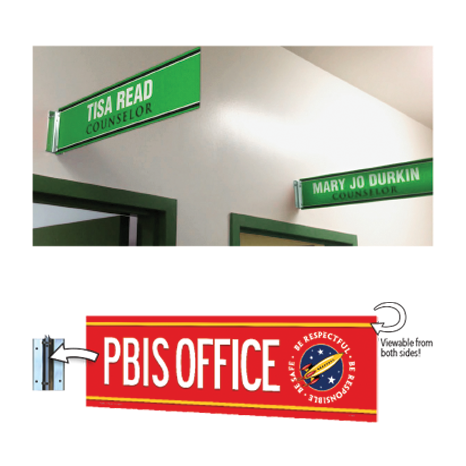 Double-Sided Wall Mount Signs